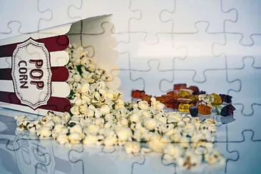 a jigsaw puzzle