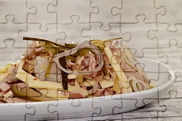 a jigsaw puzzle