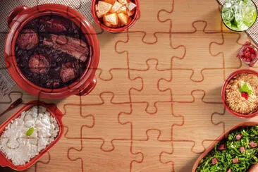 a jigsaw puzzle