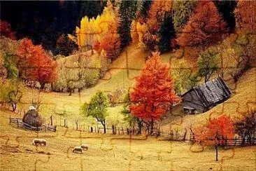 Otoño alpino jigsaw puzzle