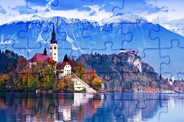 Castillo en el lago jigsaw puzzle