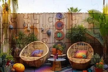 פאזל של Terraza arco iris