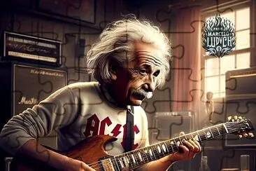 פאזל של ACDC EINSTEIN SG GUITAR