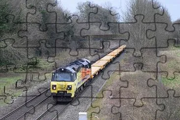 Colas 70 near Kings Sutton jigsaw puzzle