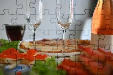 a jigsaw puzzle