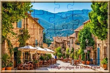 פאזל של Village typique de la côte d 'Azur