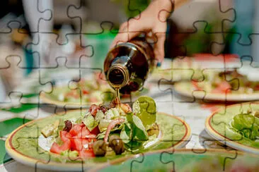 a jigsaw puzzle