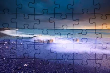 Noche playa jigsaw puzzle