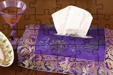 Plum Tissue Box Cover