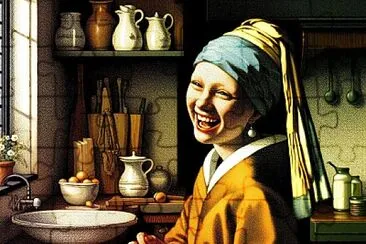 Imitation of Vermeer