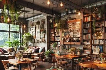 cafe and books