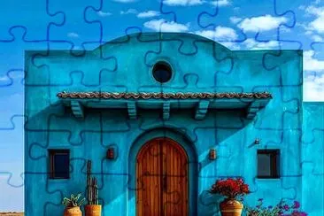 blue jigsaw puzzle