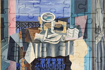 Picasso devant une fenêtre jigsaw puzzle