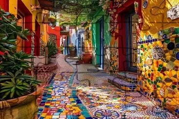 Calle colorida jigsaw puzzle