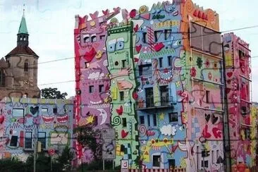 painted building jigsaw puzzle