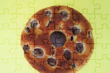 a jigsaw puzzle