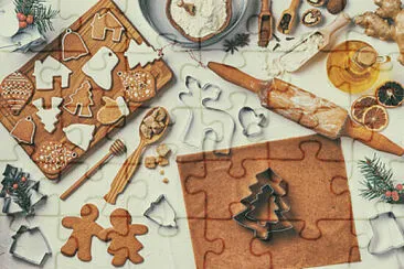 a jigsaw puzzle