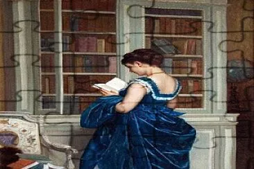 In the Library (1872) jigsaw puzzle