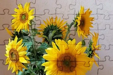 Un bouquet de tournesols jigsaw puzzle