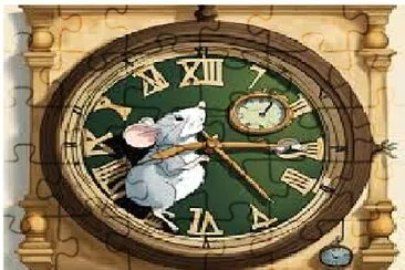 פאזל של mouse ran up the clock