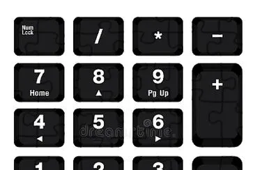 teclado numerico jigsaw puzzle