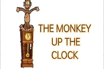 Monkey ran up the clock