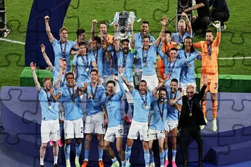 Manchester city campeon de champions jigsaw puzzle