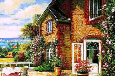 469- Casa con jardines jigsaw puzzle