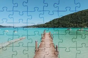 Lac de Paladru (France) jigsaw puzzle