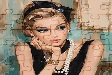 Lady jigsaw puzzle