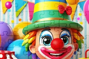 A Happy Clown jigsaw puzzle