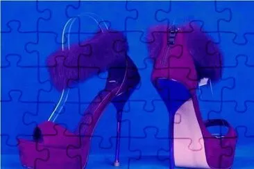 Designer Suede Stilettos jigsaw puzzle