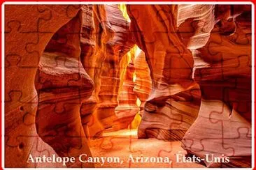 פאזל של Antelope Canyon, Arizona, États-Unis