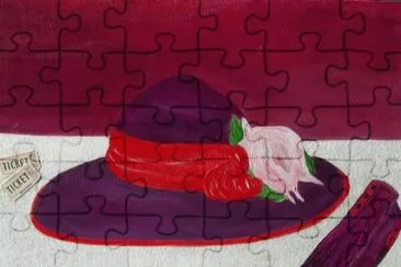 Art Painting of Hat and Gloves jigsaw puzzle