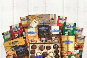 Chocolate Lovers Gift Basket-Ghiradelli jigsaw puzzle