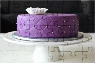 Quilted Purple Cake