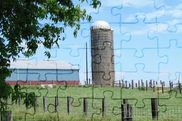 Tech Barn and Silo, Berry College jigsaw puzzle