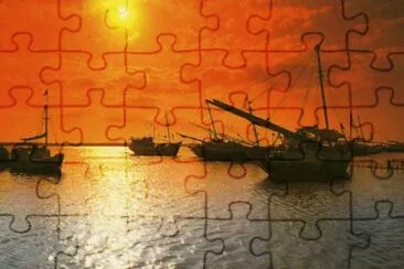 Posta de sol jigsaw puzzle