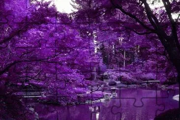 Zen Pond in Japanese Garden jigsaw puzzle