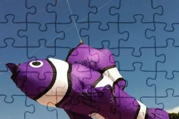 Purple Fish Kite jigsaw puzzle