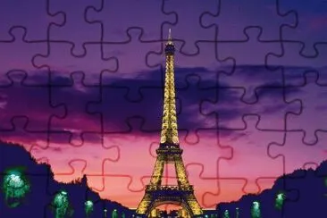 Eiffel Tower at Night-Paris jigsaw puzzle