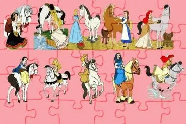 Princesses with Horses jigsaw puzzle