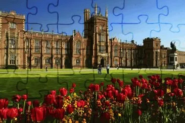 castle and tulips jigsaw puzzle