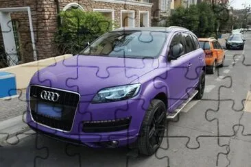 Purple Audi Q7-China jigsaw puzzle