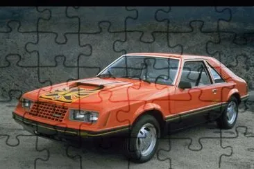 Orange Mustang jigsaw puzzle