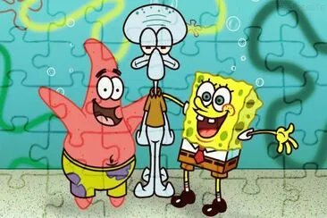 bob, patricio y calamardo