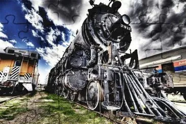 Train jigsaw puzzle