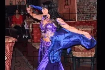 Belly Dancer dressed in Purple