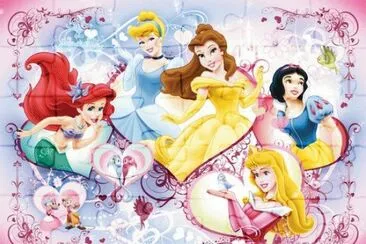 Ariel Cinderella Belle Aurora SnowWhite jigsaw puzzle