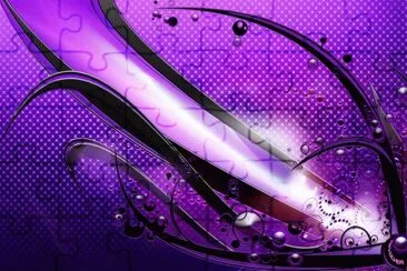 Abstract Purple Waves-Art